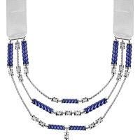 TORSADE Sterling Silver & Midnight blue and mist grey crystals 2800938