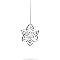 Noel Plaquette 2018 Crystal Star Annual Christmas Ornament Clear