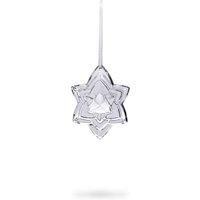 Noel Plaquette2018 Crystal Star Annual Christmas Ornament Metallic Silver