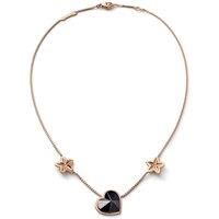 Etoile Mon Coeur Vermeil Black Crystal Necklace 2812893