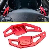 Aluminum Car Steering Wheel Paddles Extension Interior Accessories For 2013-2018 Kia Forte K3 Cerato Cadenza K7 Ceed SW/GT Red