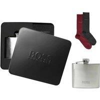 Hugo Boss Men'S Gift Set - 2 Pairs Of Socks + Hip Flask!