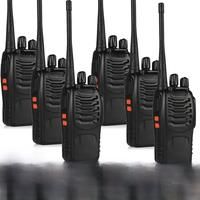 6pcs Baofeng BF-888S 5km Long Range Walkie Talkie UHF 400-470MHz Ham Two Way Radio Channel 16 for