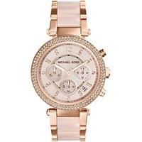 Michael Kors Parker Ladies Daimond Accent Chrono Dial Watch MK5896