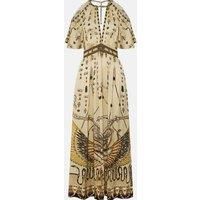 100% Real Silk Women V-Neck Printing Short Sleeve Midi Dress Beach Style Vintage Bohemian Elegant Chic Sweet High Quality Luxury