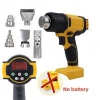 Cordless Heat Gun Compatible with De-Walt 20V Battery Fast Heating Hot Air Gun Variable Temperature Control For Craft Shrinking
