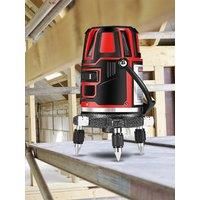 High-Precision Engineering Surveying And Mapping Instrument Cross Laser Level 5 Lines Self-Leveling Measuring Tool With Battery