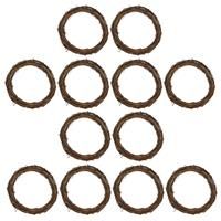 Holibanna Rattan Wreath Ring DIY Florist Vine Branches 10CM 10PCS