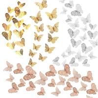Allazone Butterfly Wall Stickers Wall Decal Decor Art 3 3 3)
