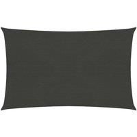 Sunshade Sail 160 g/m Anthracite 2.5x4.5 m HDPE