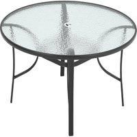 2/4/6 Seater Garden Round Table With Umbrella Hole or Outdoor Chairs
