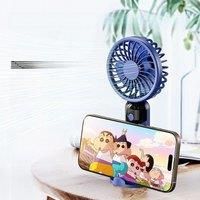 Mini Portable Handheld Fan: LED Display, 3-Speed Strong Wind, Fan Rechargeable Portable, Sleek Design for Travel/Camping/Office