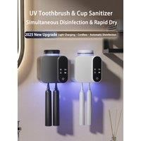 rechargeable toothbrush sterilizer Toothbrush dry sterilizer Smart toothbrush sterilizer with A-si light-energy charging
