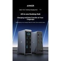 Anker Prime 160W 14 In 1 Docking Station Charging HDMI Converter 10Gbps File Rapid Transmission Minimalist Desktops Pc Accessory