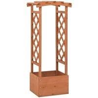 Trellis Planter with Arch 49x39x117 cm Firwood