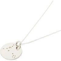 Harfi Women's Pisces Constellation Sterling Silver Pendant Necklace | Size: 18 inches