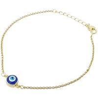 Turkish Blue Evil Eye Friendship Gold Plated Bracelet