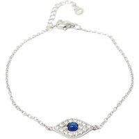 Harfi Women's Minimalist Elegant Evil Eye Sterling Silver Bracelet
