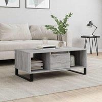 Coffee Table Grey Sonoma 90x50x36.5 cm Engineered Wood