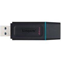 Kingston DataTraveler Exodia 64GB USB 3.0 Flash Stick Pen Memory Drive - Black