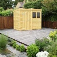 DIY Sheds 8 x 5ft Pent Shiplap Pressure Treated Shed