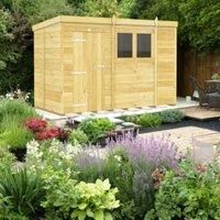DIY Sheds 10 x 5ft Pent Shiplap Pressure Treated Shed