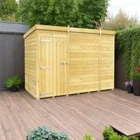DIY Sheds 10 x 5ft Pent Shiplap Pressure Treated Windowless Shed