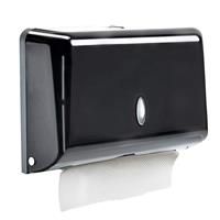 Ideal Swan Paper Towel Dispenser Wall Mounted C-Fold 200 (Black)