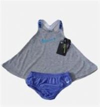 Nike Baby Girl Grey & Heather Vest Top and Jersey Pants Set Size 6 Mths 62-68 cm