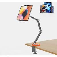Artpowers Tablet Holder Support for Pad Portable Monitor Holder Phone Stand Laptop Adjustable Rotating Tablet Clip Holder Mount