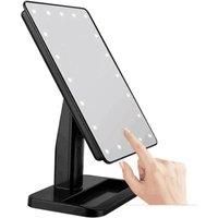 10x Magnifying Makeup Mirror with 20 LED Lights, Bluetooth Speaker, Touch Dimming & Call Answering