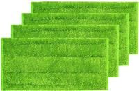 Pack Washable &Reusable Microfiber Pads Wet and Dry Sweeping 4 (Green)