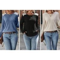 Long Sleeve Tunic T Shirt For Women In 5 Sizes And Colours - Beige