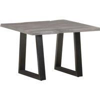 Coffee Table with Live Edges 60x60x40 cm Solid Acacia Wood