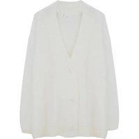 Women'S Elegant V-Neck Cardigan - 6 Sizes And 2 Colours - White