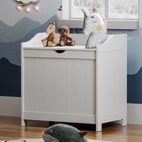 Wooden White Large Capacity Toy Storage Box