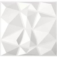 12pcs Decorative PVC 3D Diamond Wall Panels
