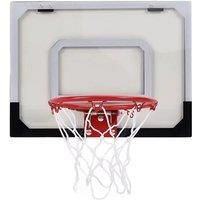 Kid Transparent Basketball Hoop Backboard Adjustable Height Hanging Wall