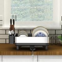 Stainless Steel Dish Drainer Rack Kitchen Organiser