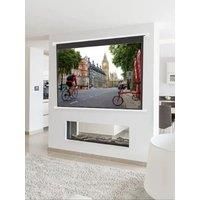 100 Inch Electric Projector Screen Matte White HD for School Home Cinema