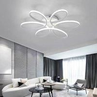 LED Lamp Ceiling Light Cool White Floral Pendant Chandelier, 58CM