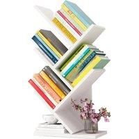 Rustic Standing Tree Bookshelf Wood Display Rack Kids Bookshelf Bookshelves for Home