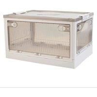 Transparent Folding Storage Box with Wheels