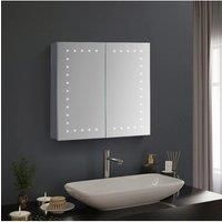 Morden Frameless Mirror Cabinet with LED Lighting