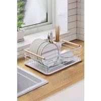 Kitchen Metal Dish Drainer Rack with Removable Drip Tray