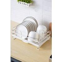 Kitchen Metal Dish Drainer Rack with Removable Drip Tray