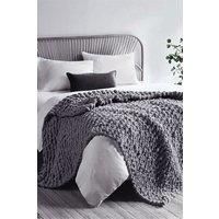 Chunky Knit Throw Blanket 100x150cm