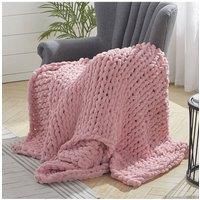 Chunky Knit Throw Blanket 100x150cm