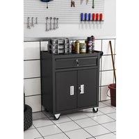 Lockable Rolling Tool Storage Cabinet Trolley