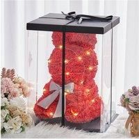Rose Rabbit Gift Box with LED Lights for Valentine's Day